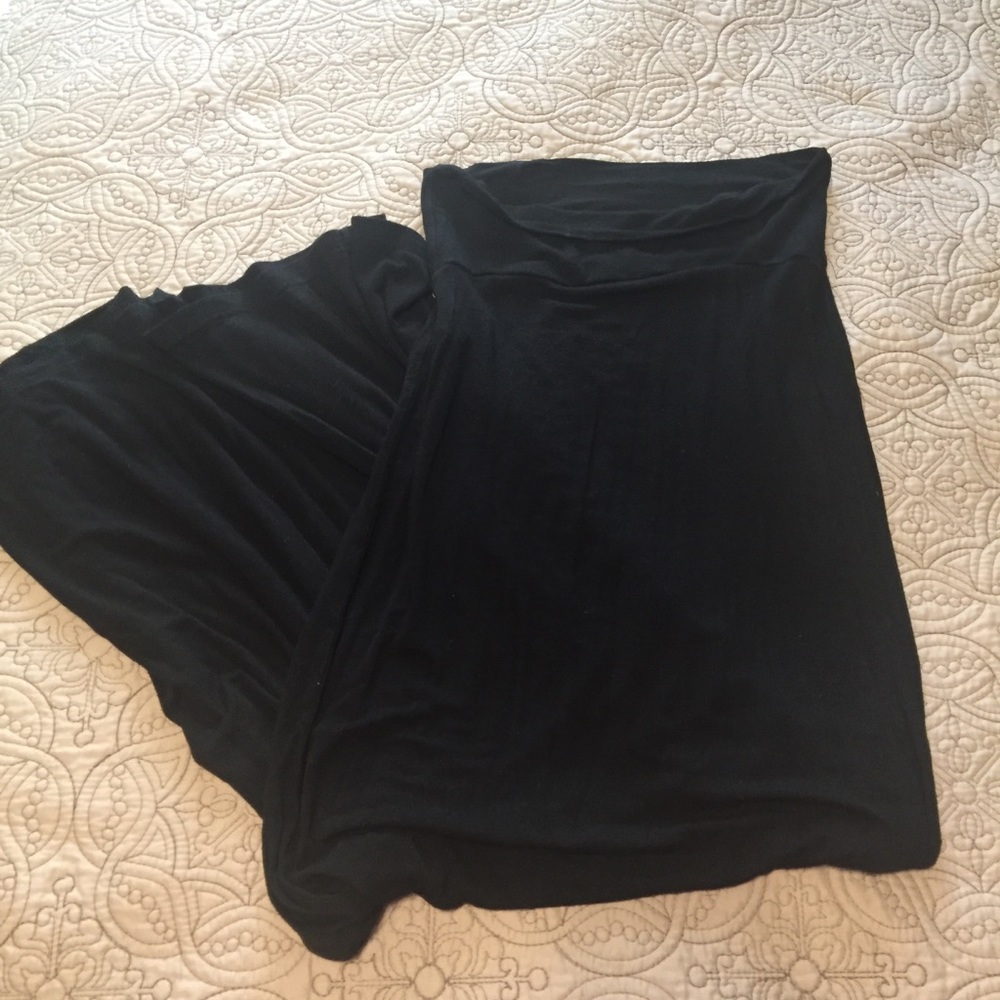 Black maxi skirt